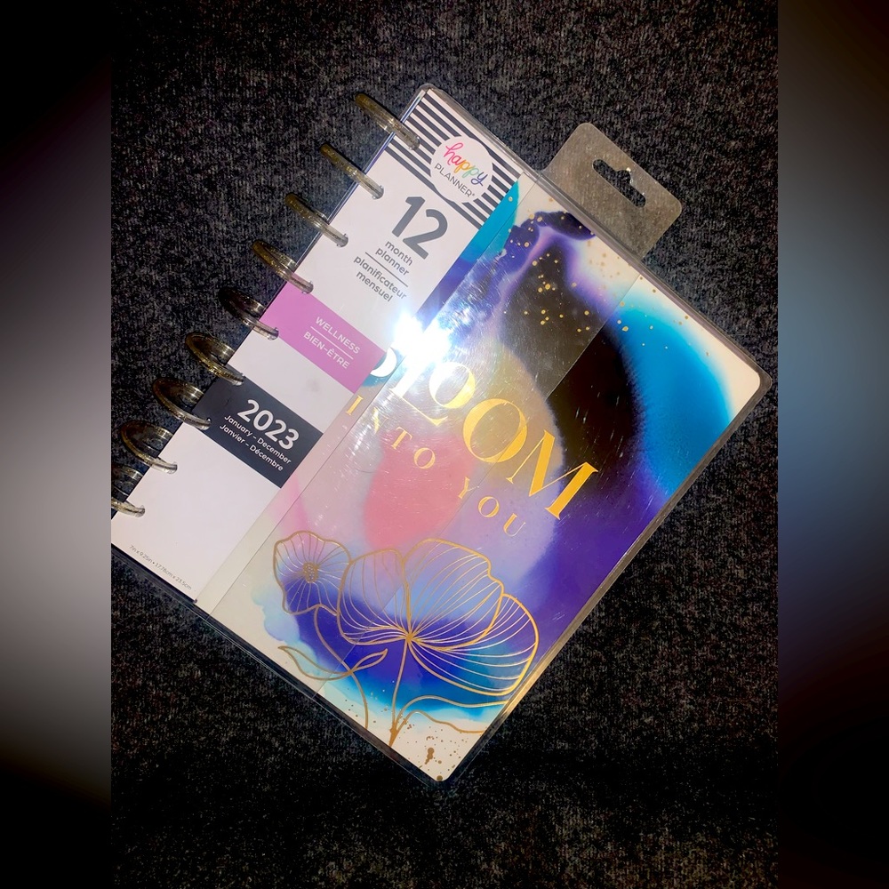 🌸 NEW 💙 2023 💜 Bloom 💙 Wellness 💜 Happy 📒 Planner 🌺